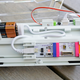 The littleBits modules slide into tracks, which help keep them secured while kids play.